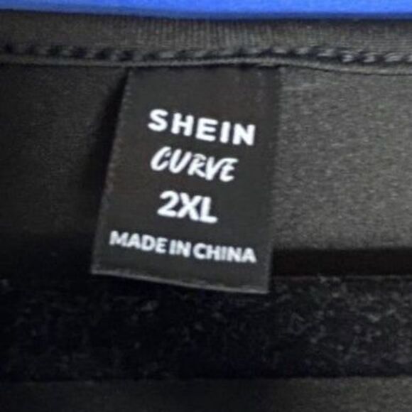 Women's Black Deep V-Neck Bodysuit Flare Sleeve 2XL Whimsygoth Fairygrunge Moody - Picture 8 of 8